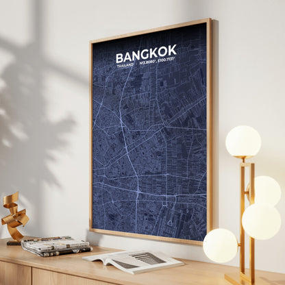 Bangkok Tide Map Poster