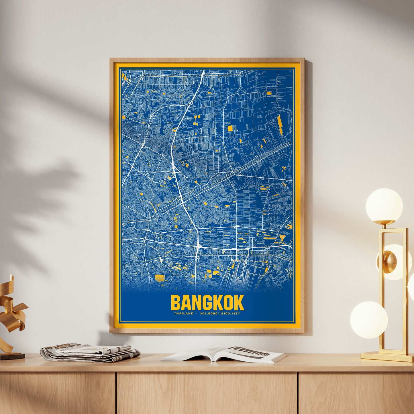 Bangkok Blockbuster Map Poster