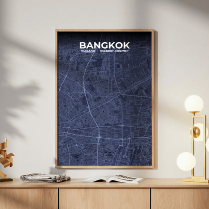 Bangkok Tide Map Poster