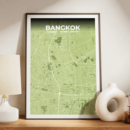 Bangkok Grove Map Poster