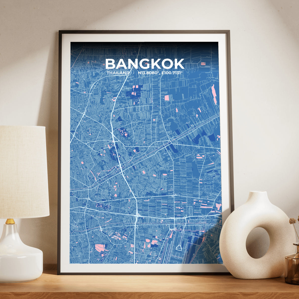 Bangkok Candy Map Poster