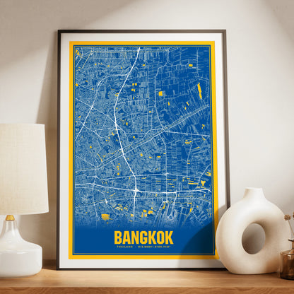 Bangkok Blockbuster Map Poster