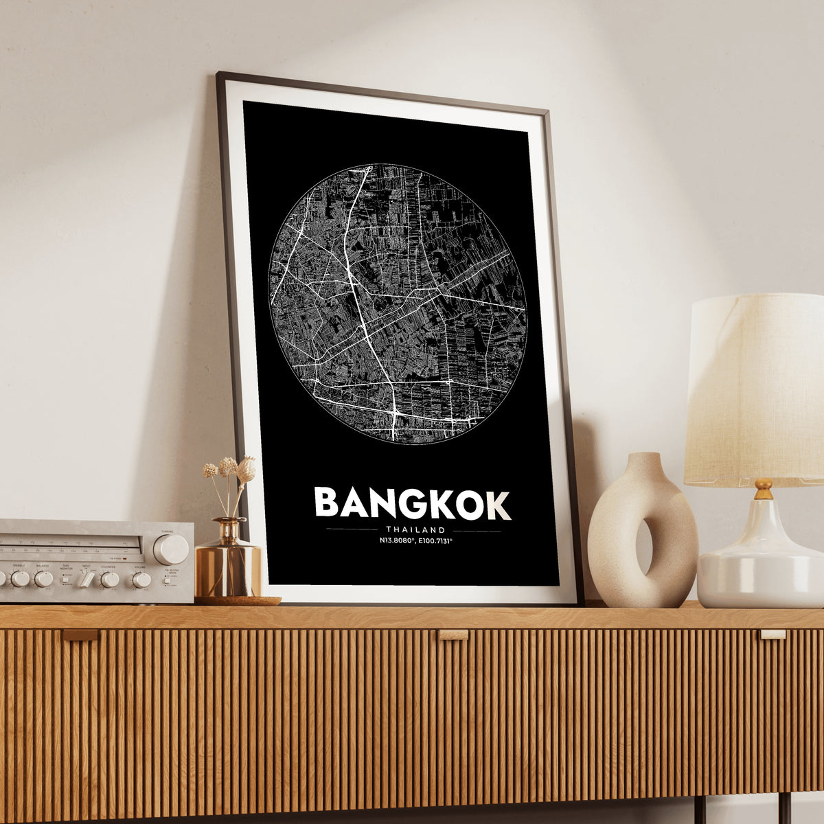 Bangkok Spot Map Poster