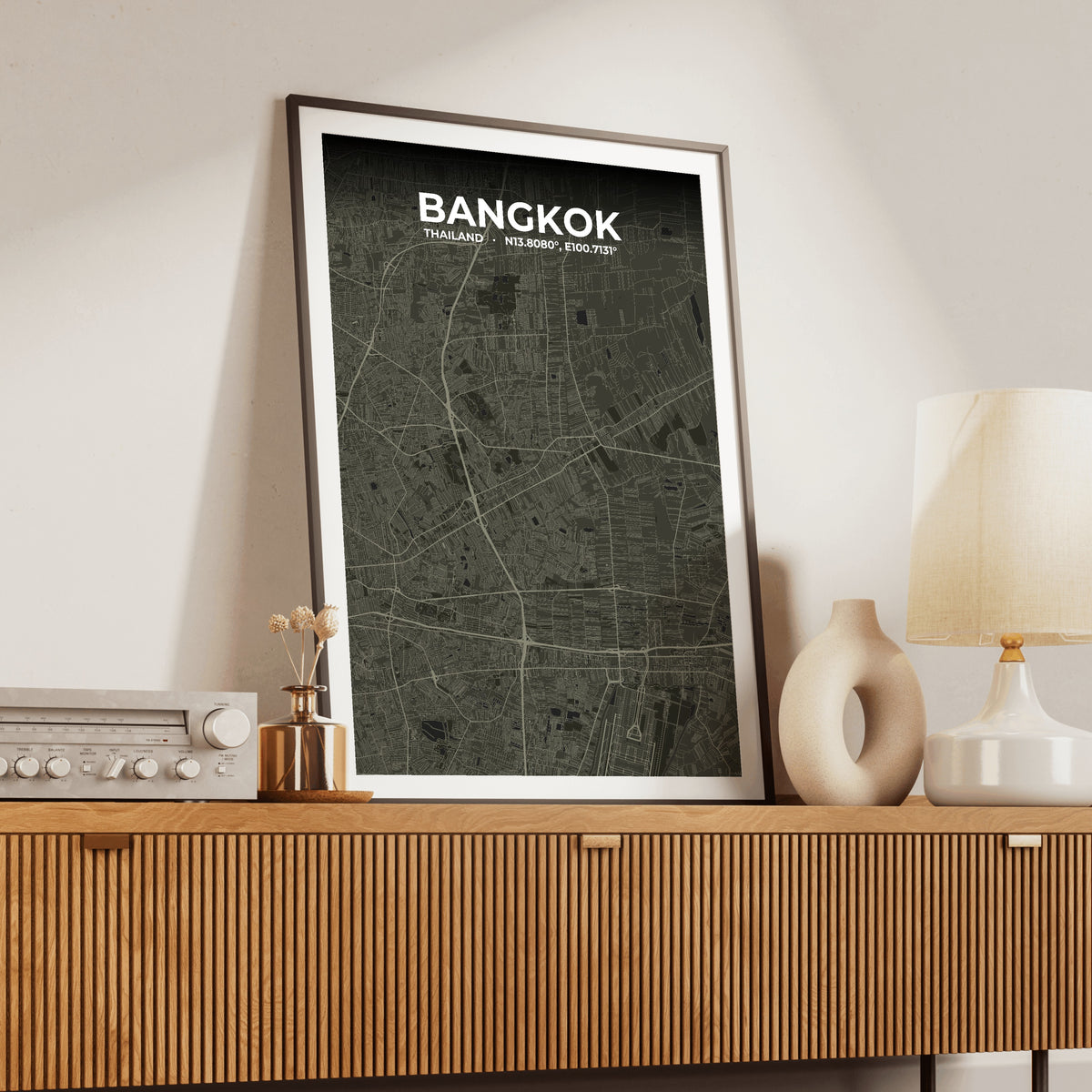 Bangkok Sable Map Poster