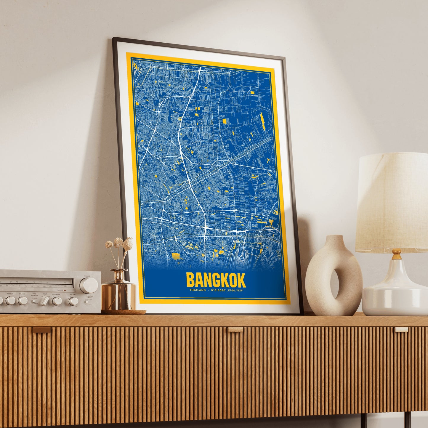 Bangkok Blockbuster Map Poster