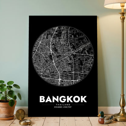 Bangkok Spot Map Poster