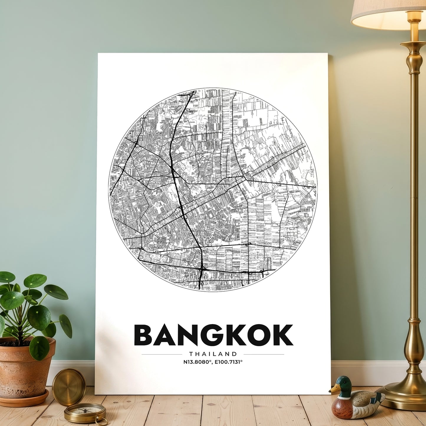 Bangkok Spot Map Poster