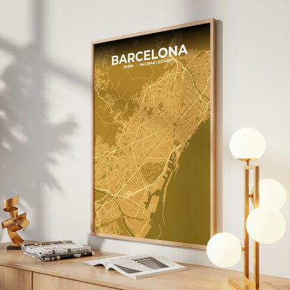 Barcelona Forge Map Poster