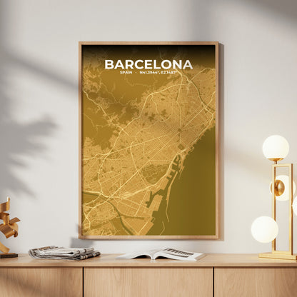 Barcelona Forge Map Poster