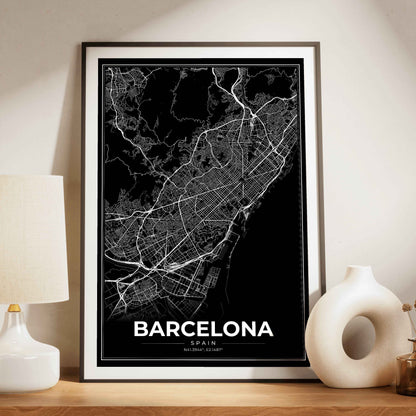 Barcelona Modern Map Poster