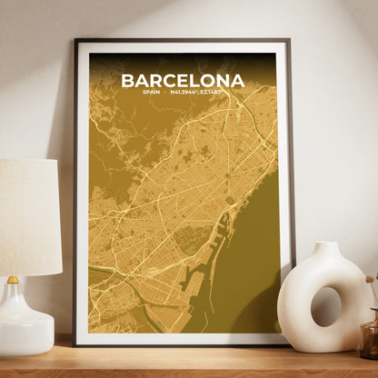 Barcelona Forge Map Poster