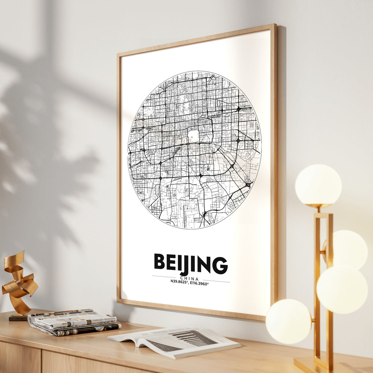 Beijing Spot Map Poster
