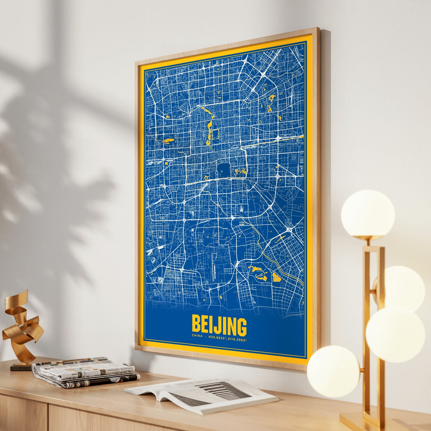Beijing Blockbuster Map Poster