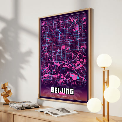 Beijing GTA Map Poster