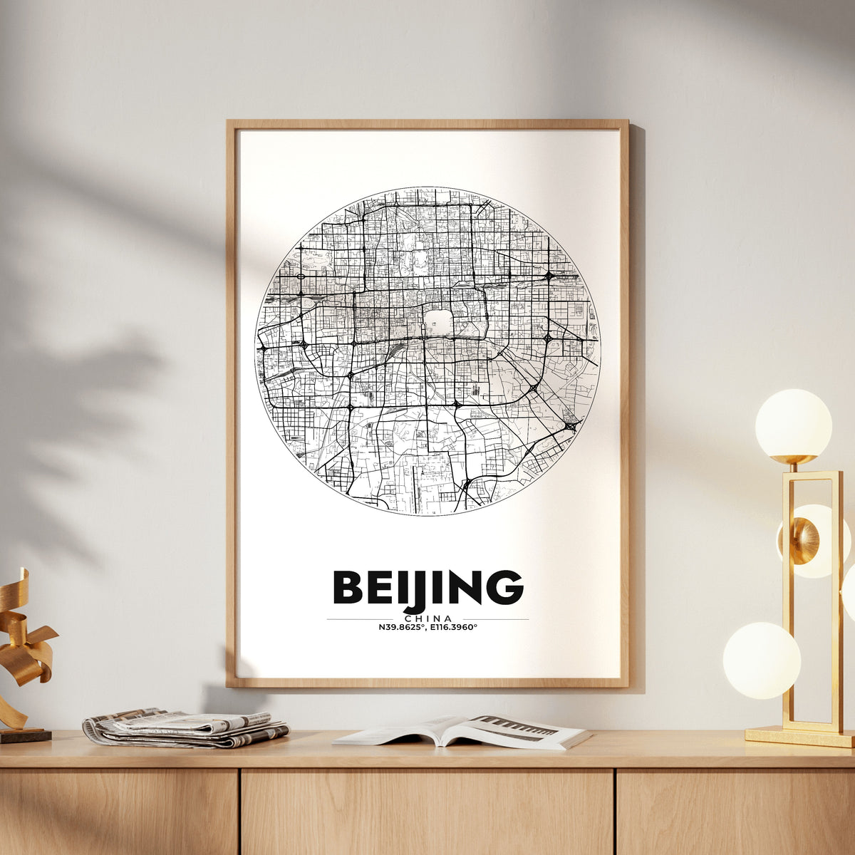 Beijing Spot Map Poster