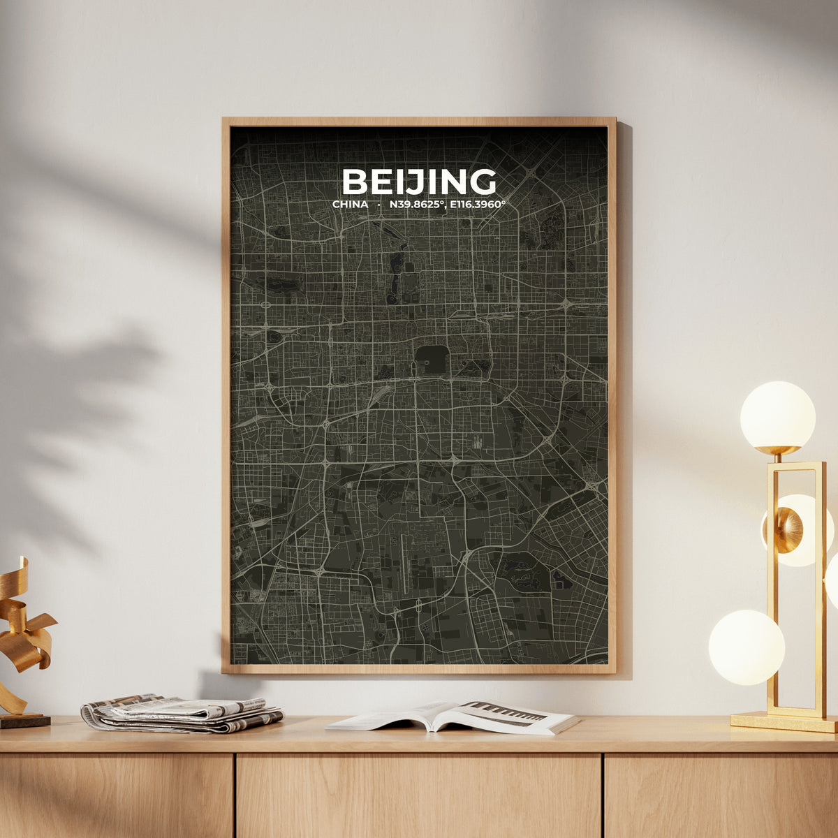Beijing Sable Map Poster