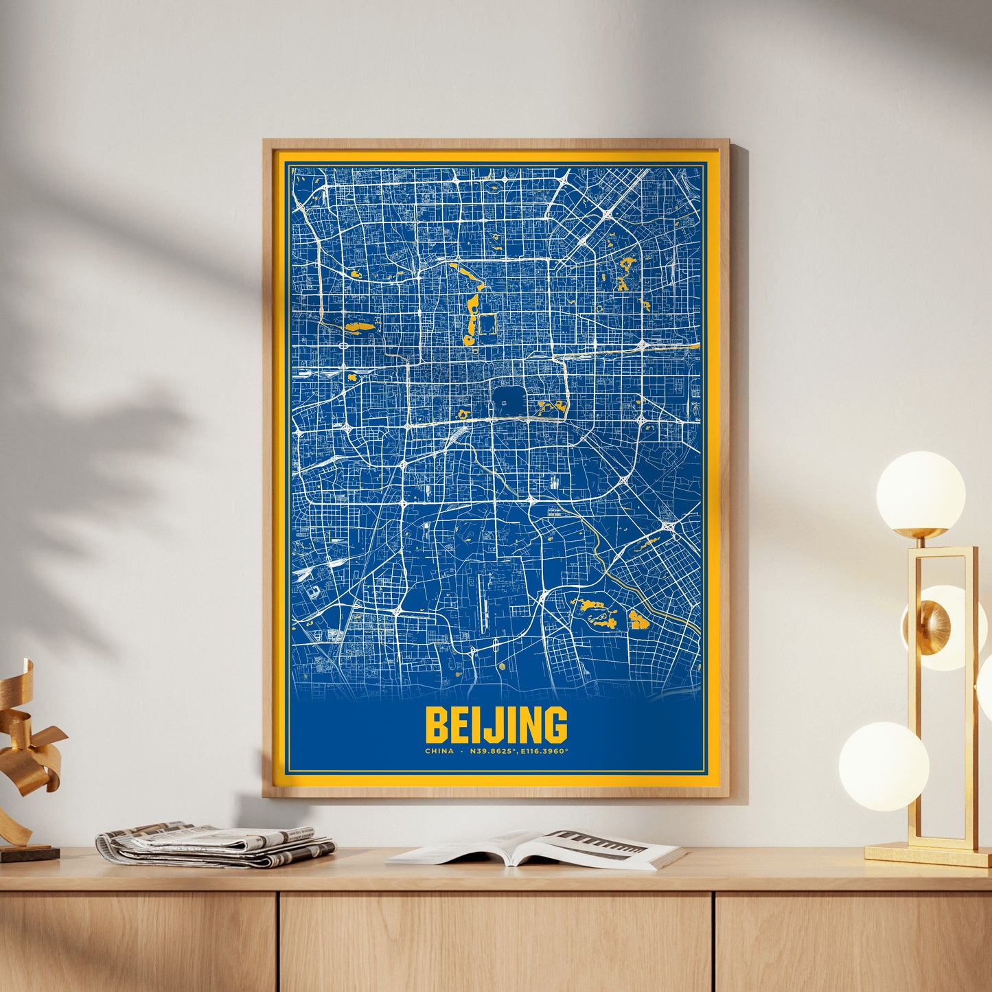 Beijing Blockbuster Map Poster