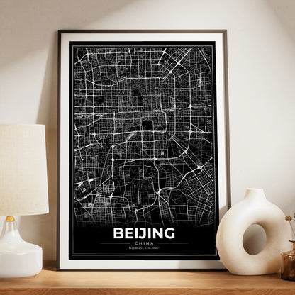 Beijing Modern Map Poster