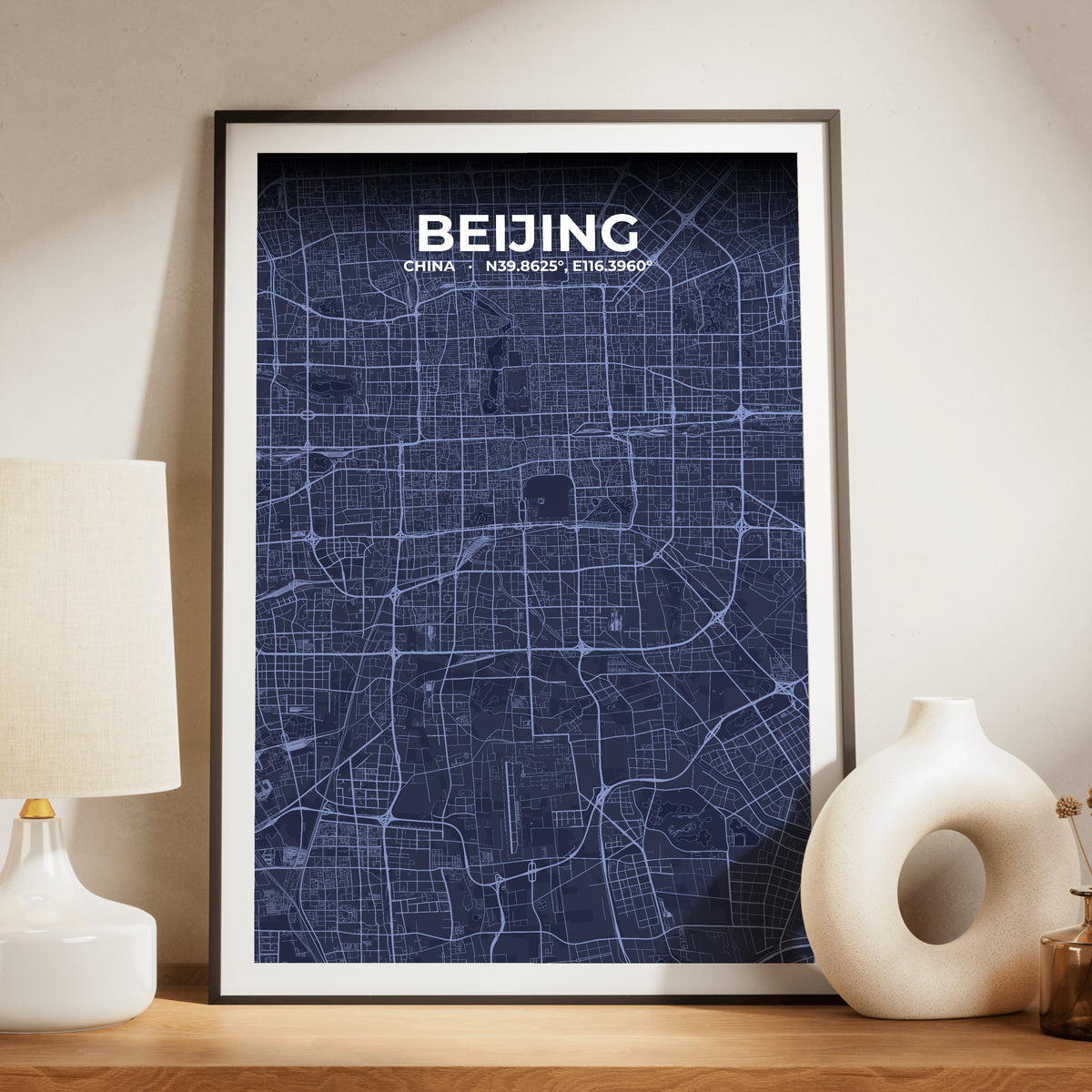 Beijing Tide Map Poster