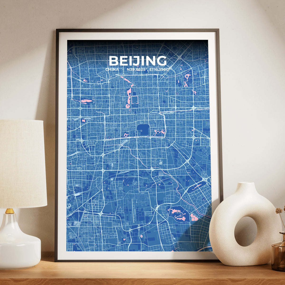 Beijing Candy Map Poster