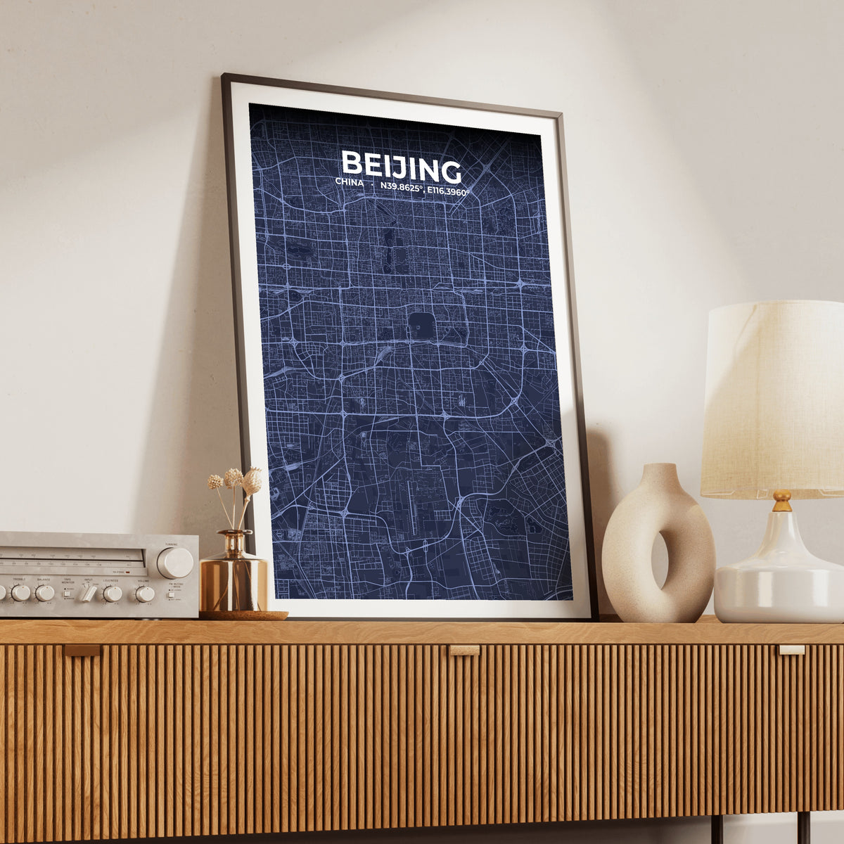 Beijing Tide Map Poster