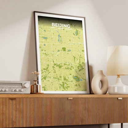 Beijing Fern Map Poster