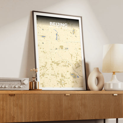 Beijing Barn Map Poster