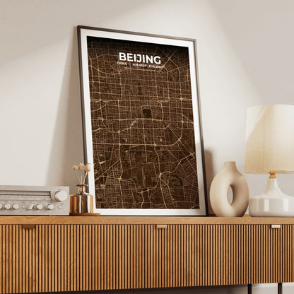 Beijing Plum Map Poster