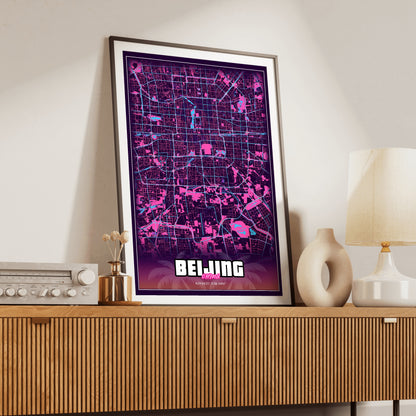 Beijing GTA Map Poster
