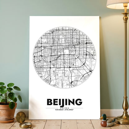Beijing Spot Map Poster
