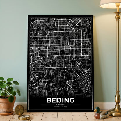 Beijing Modern Map Poster