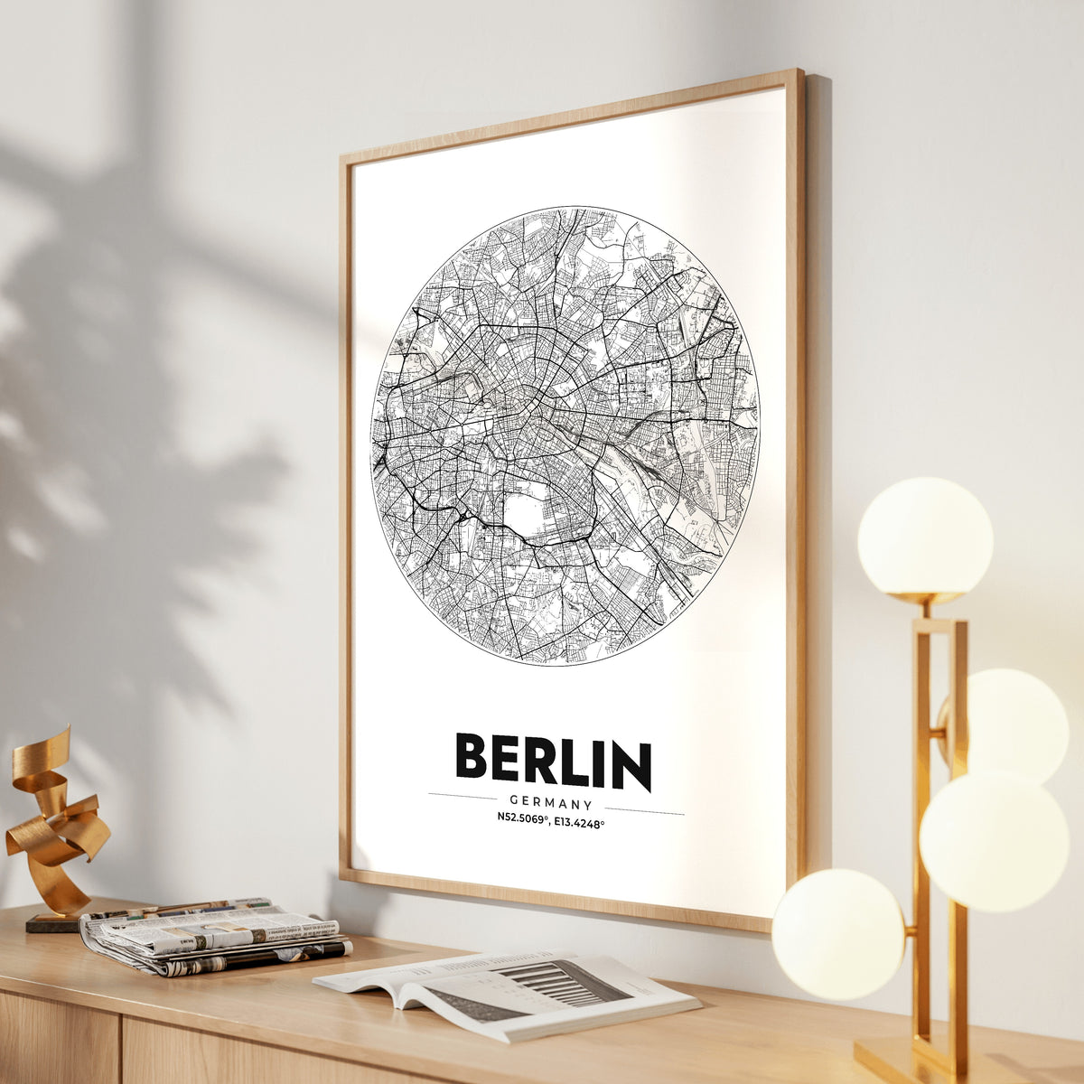 Berlin Spot Map Poster