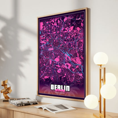 Berlin GTA Map Poster