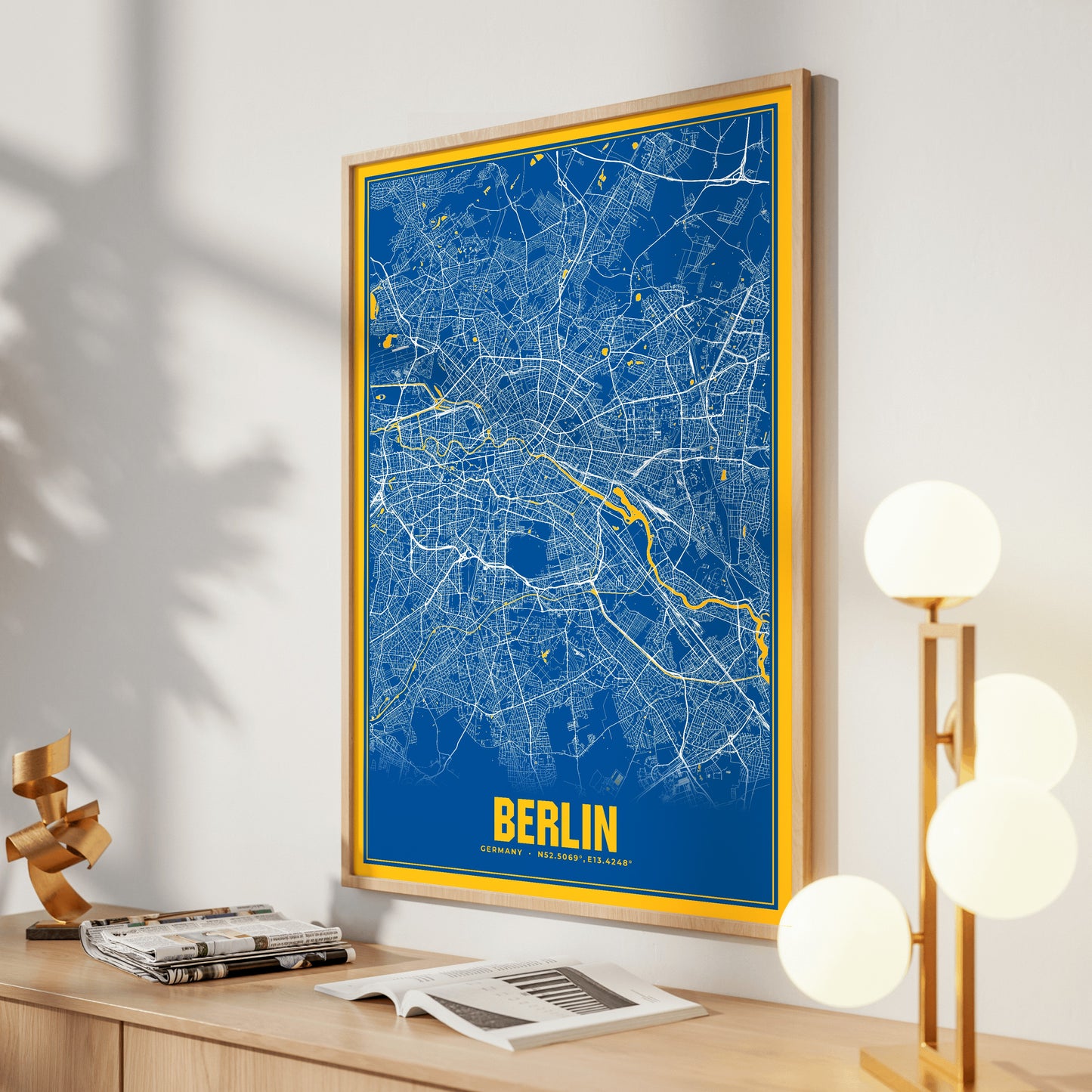 Berlin Blockbuster Map Poster
