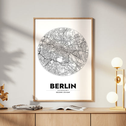 Berlin Spot Map Poster