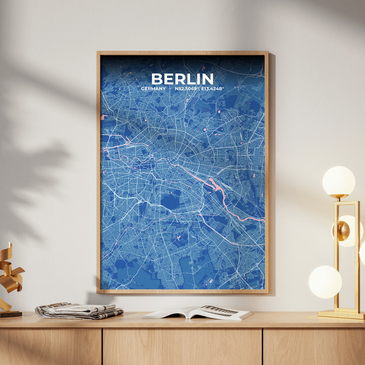 Berlin Candy Map Poster