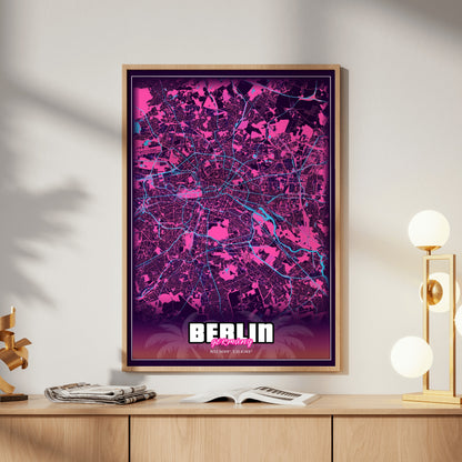 Berlin GTA Map Poster