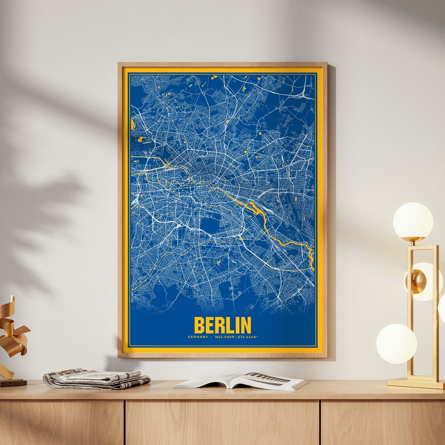 Berlin Blockbuster Map Poster
