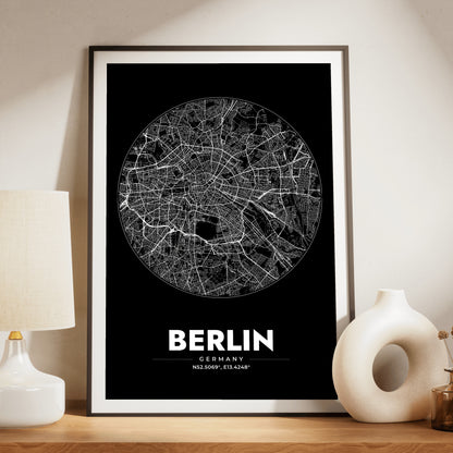 Berlin Spot Map Poster