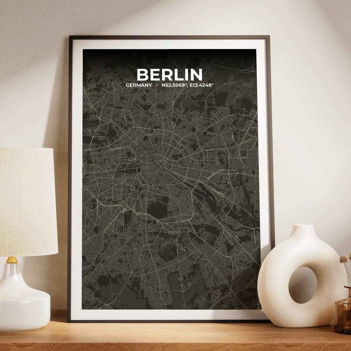 Berlin Sable Map Poster