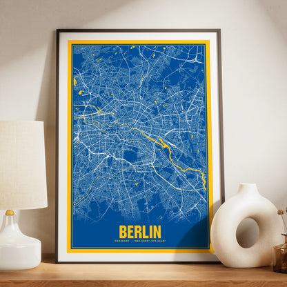 Berlin Blockbuster Map Poster