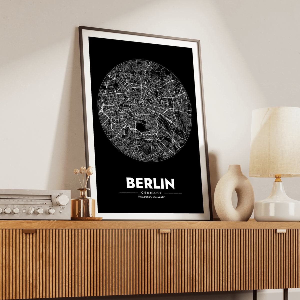 Berlin Spot Map Poster