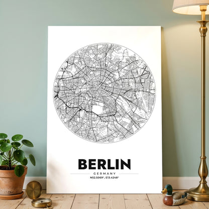 Berlin Spot Map Poster