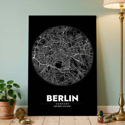 Berlin Spot Map Poster