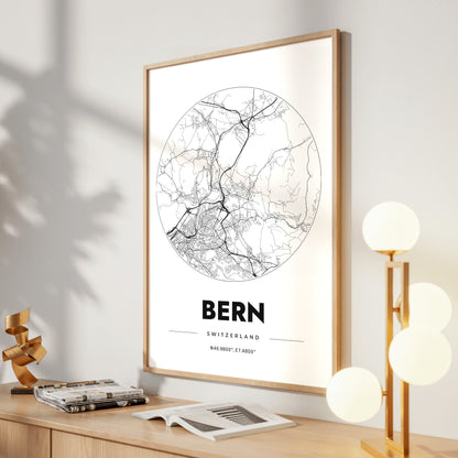 Bern Spot Map Poster
