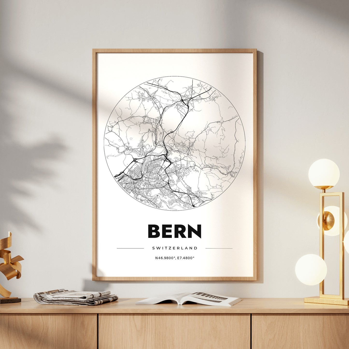 Bern Spot Map Poster