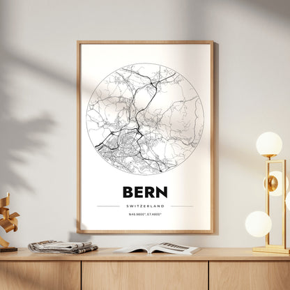 Bern Spot Map Poster