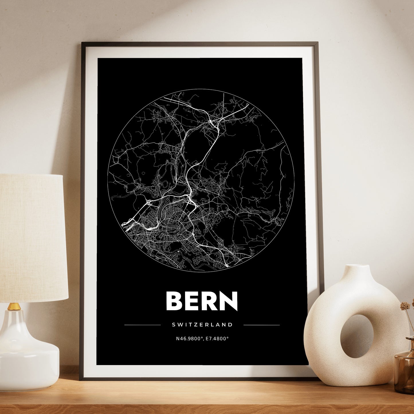 Bern Spot Map Poster