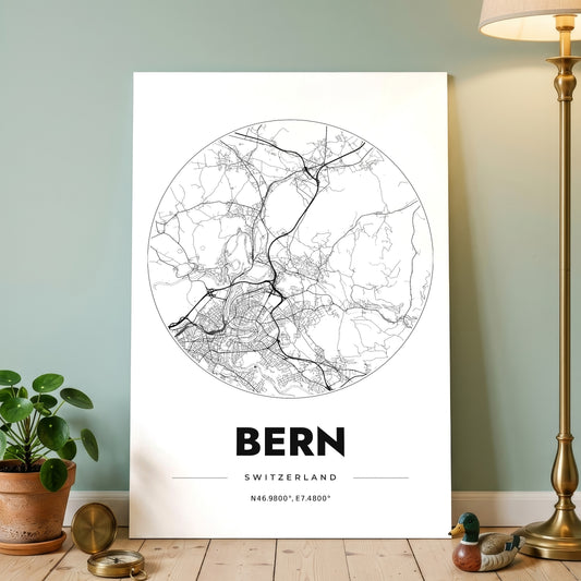 Bern Spot Map Poster
