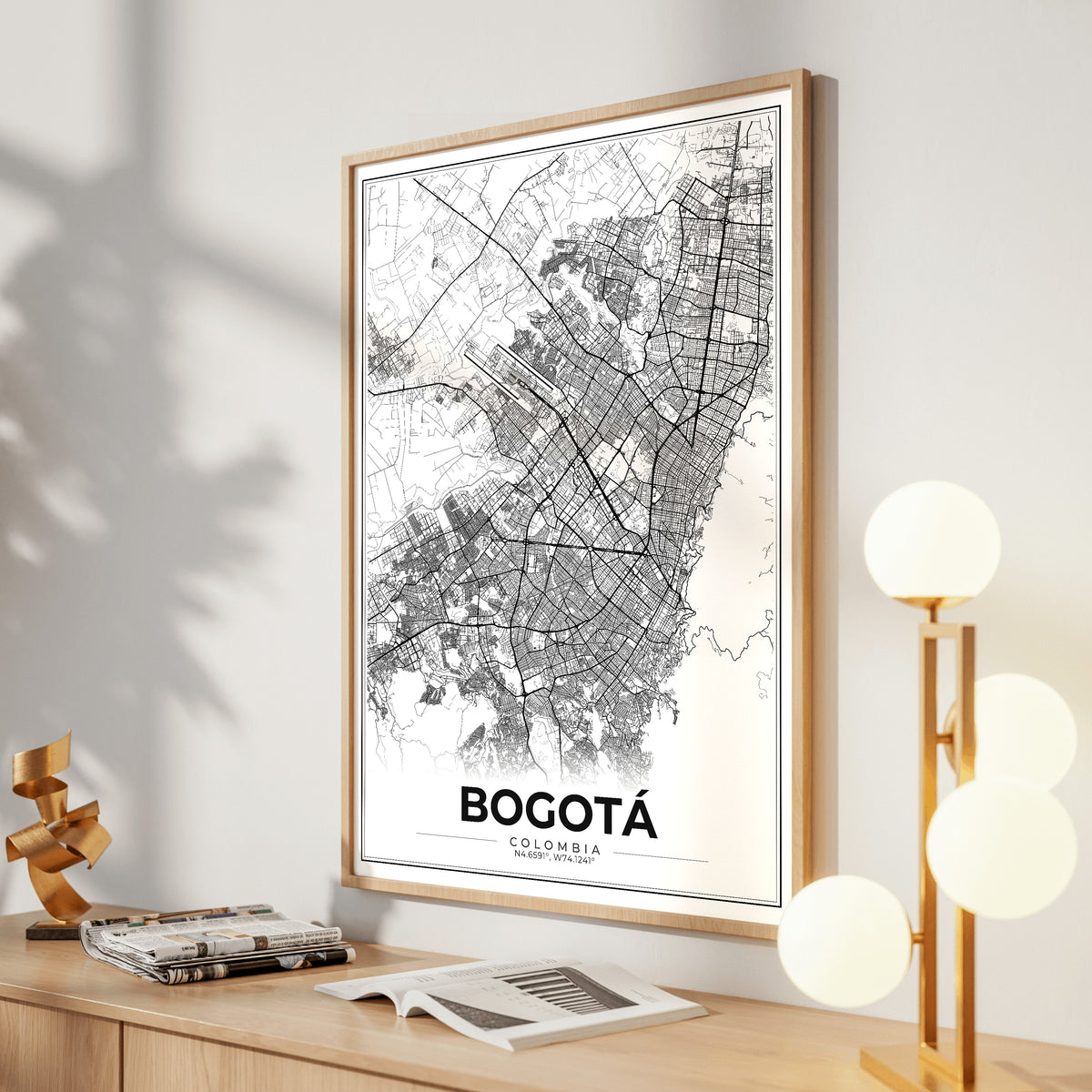 Bogotá Modern Map Poster